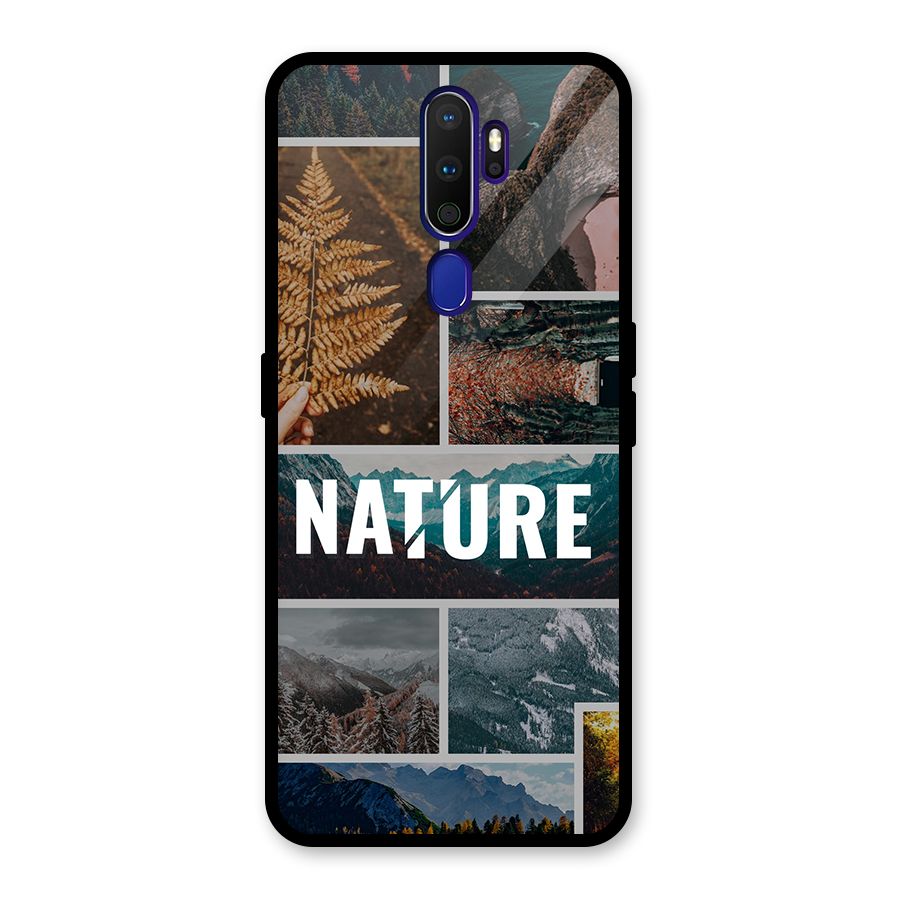 Nature Travel Glass Back Case for Oppo A9 (2020)