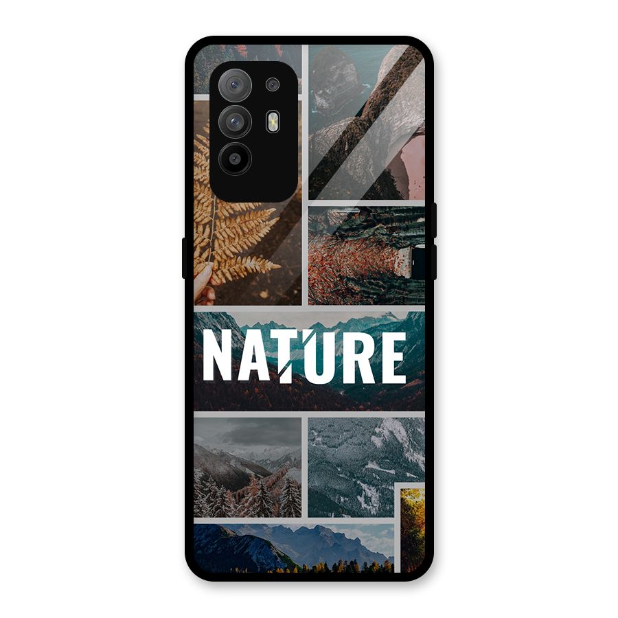 Nature Travel Glass Back Case for Oppo F19 Pro Plus 5G