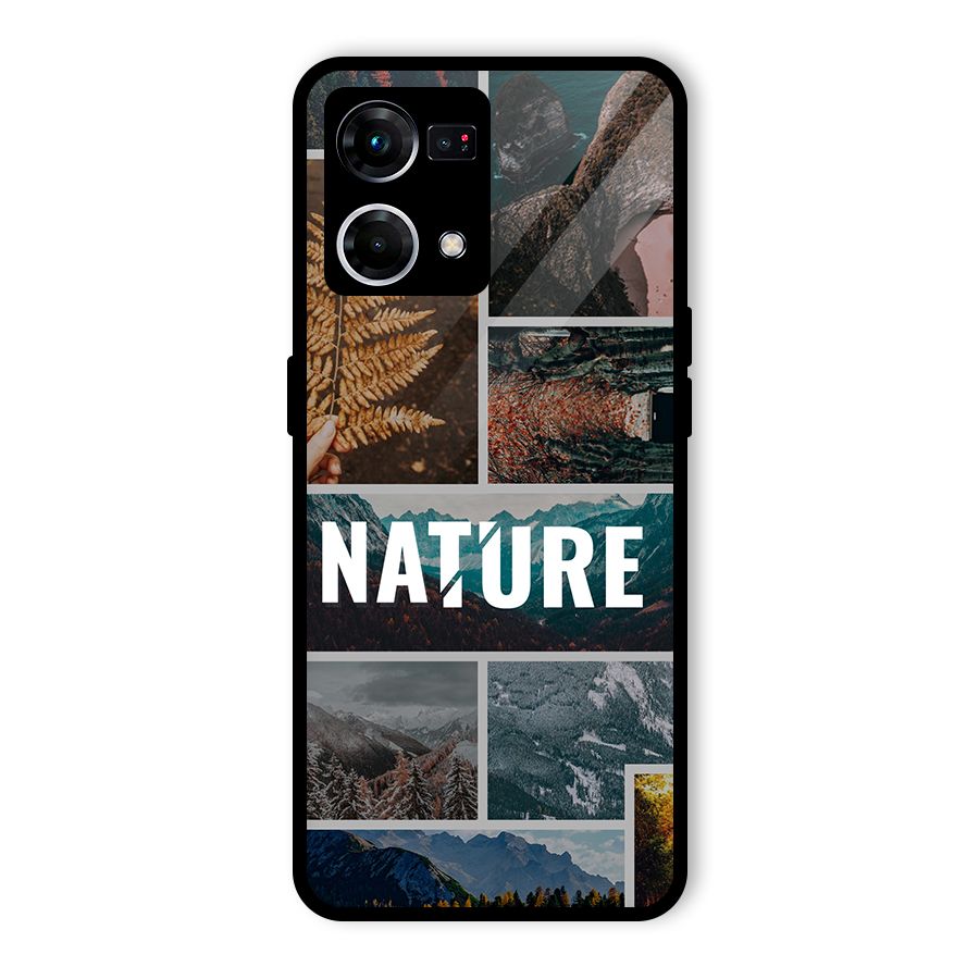 Nature Travel Glass Back Case for Oppo F21s Pro 4G
