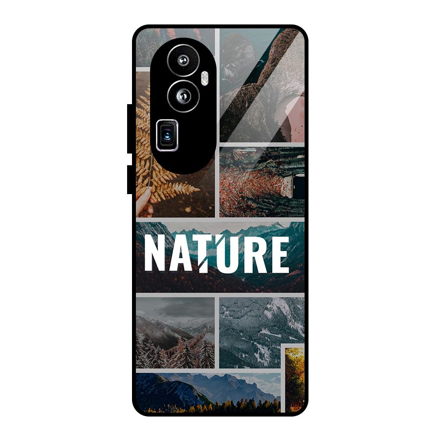Nature Travel Glass Back Case for Oppo Reno10 Pro Plus