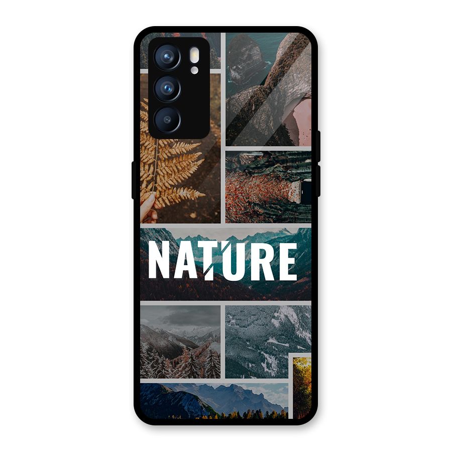 Nature Travel Glass Back Case for Oppo Reno6 5G