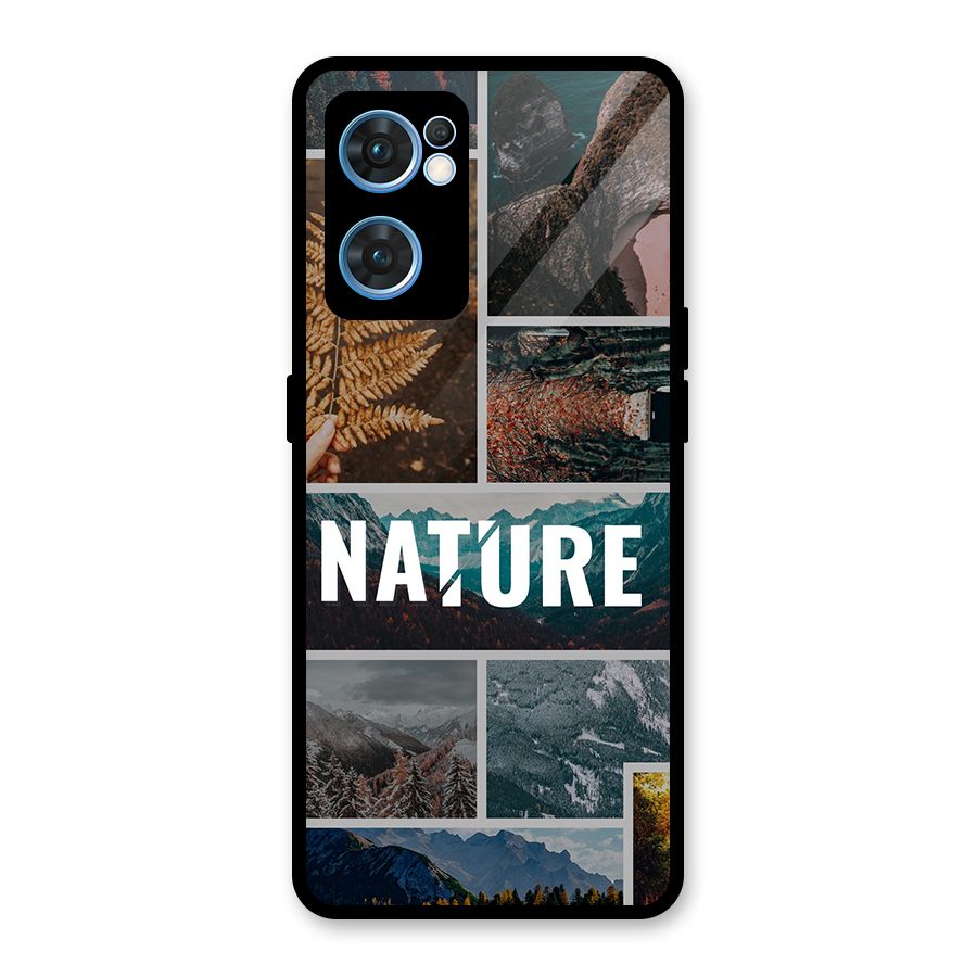 Nature Travel Glass Back Case for Oppo Reno7 5G