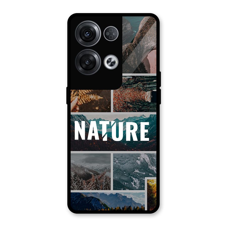Nature Travel Glass Back Case for Oppo Reno8 Pro 5G