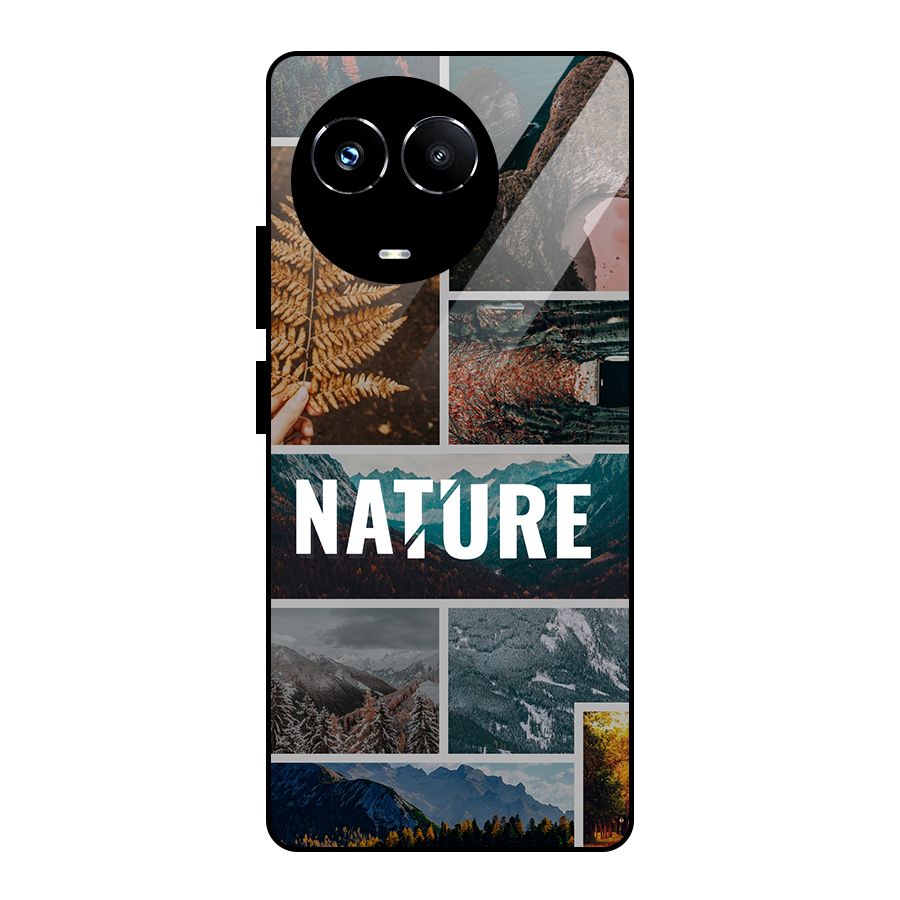 Nature Travel Glass Back Case for Realme 11X