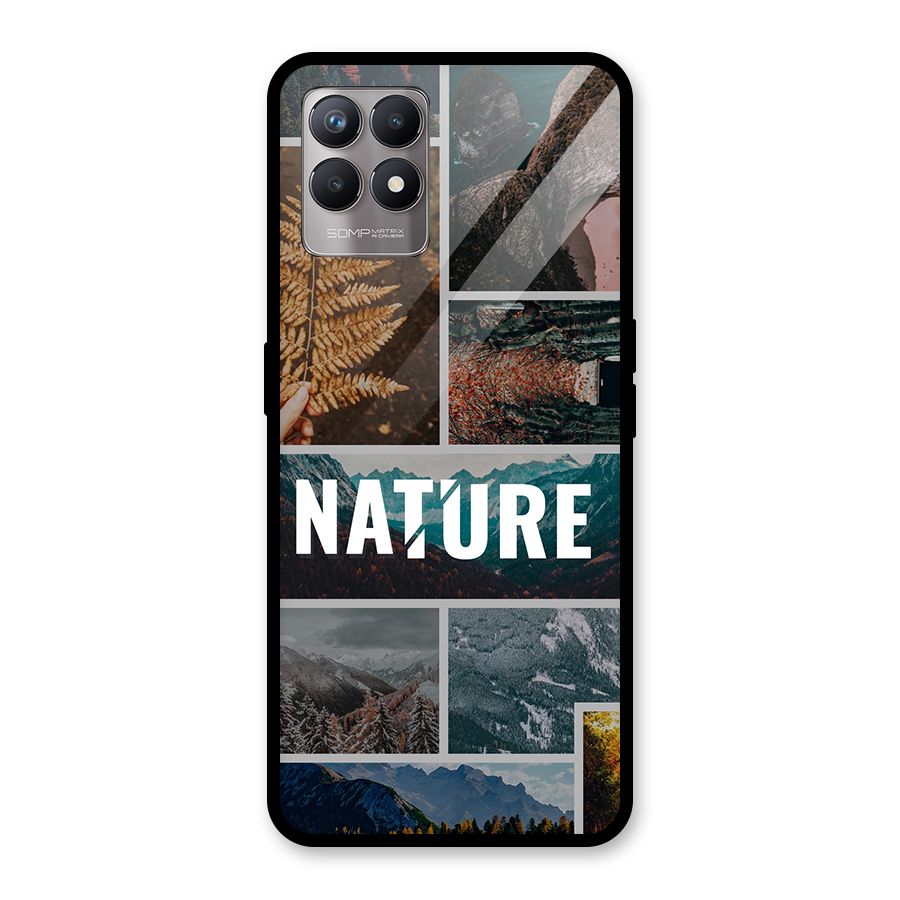 Nature Travel Glass Back Case for Realme 8i