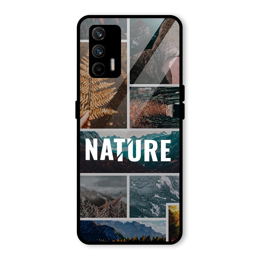 Nature Travel Glass Back Case for Realme X7 Max