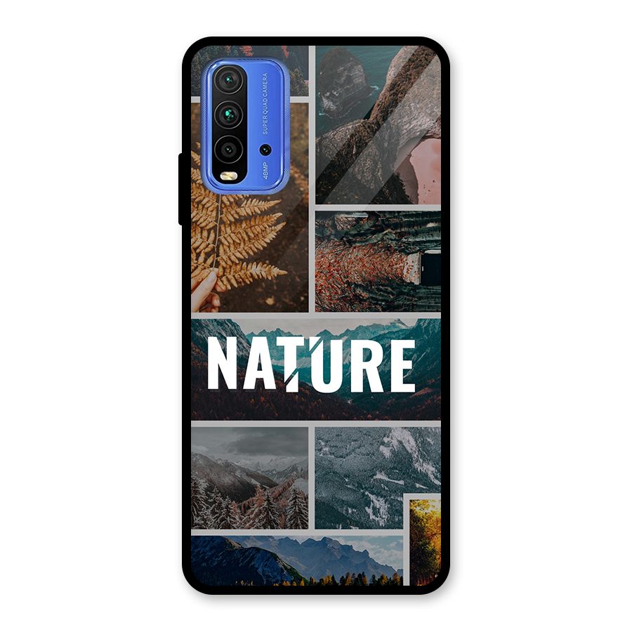 Nature Travel Glass Back Case for Redmi 9 Power
