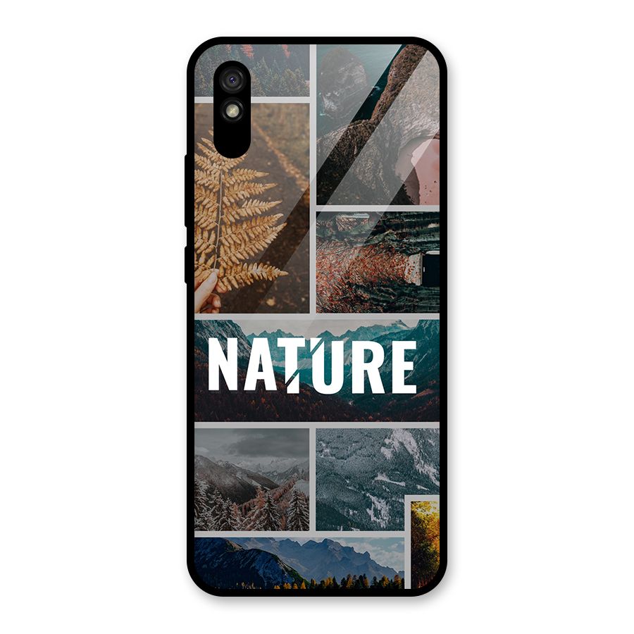 Nature Travel Glass Back Case for Redmi 9i