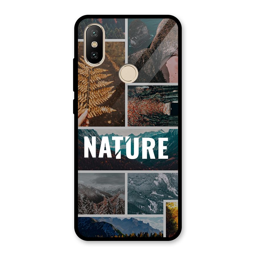 Nature Travel Glass Back Case for Redmi A1