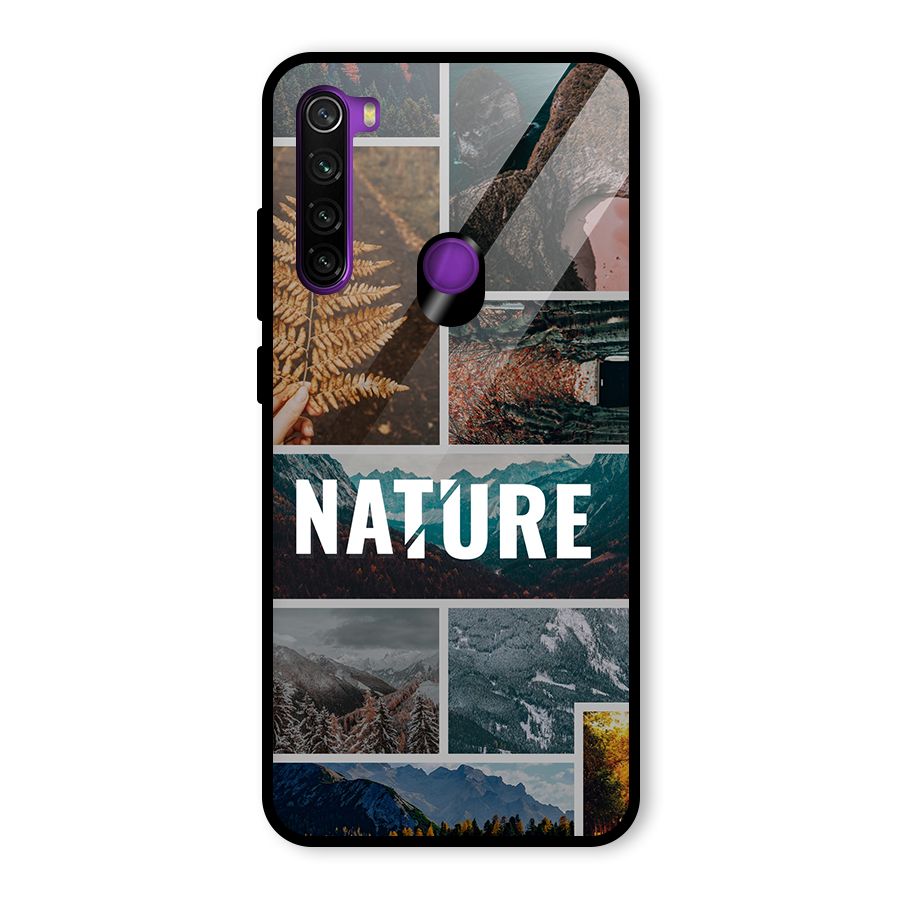 Nature Travel Glass Back Case for Redmi Note 8