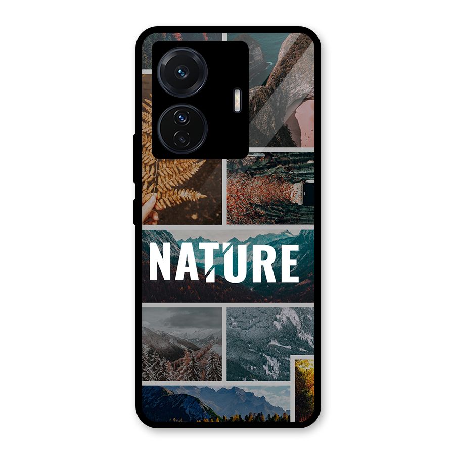 Nature Travel Glass Back Case for Vivo T1 Pro