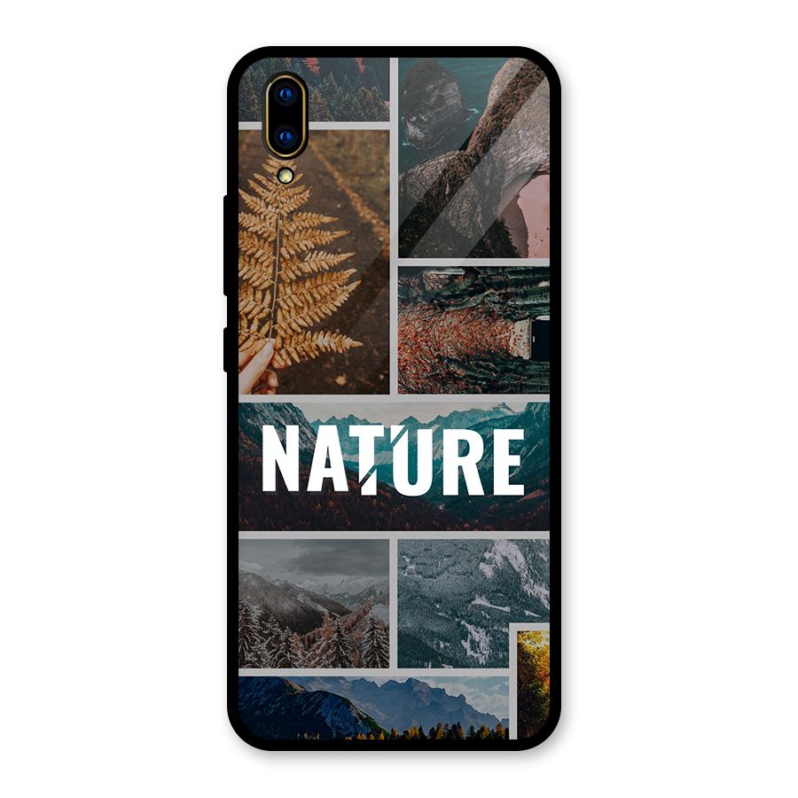 Nature Travel Glass Back Case for Vivo V11 Pro