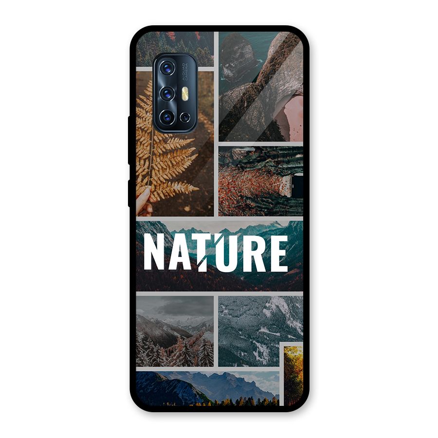 Nature Travel Glass Back Case for Vivo V17