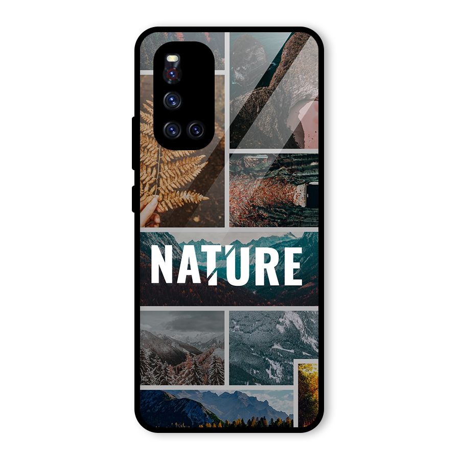 Nature Travel Glass Back Case for Vivo V19