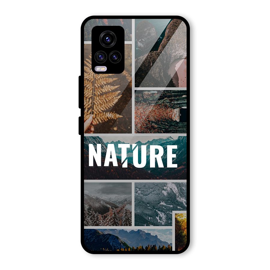 Nature Travel Glass Back Case for Vivo V20