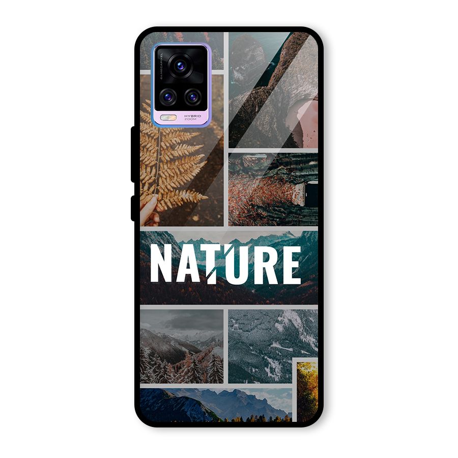 Nature Travel Glass Back Case for Vivo V20 Pro