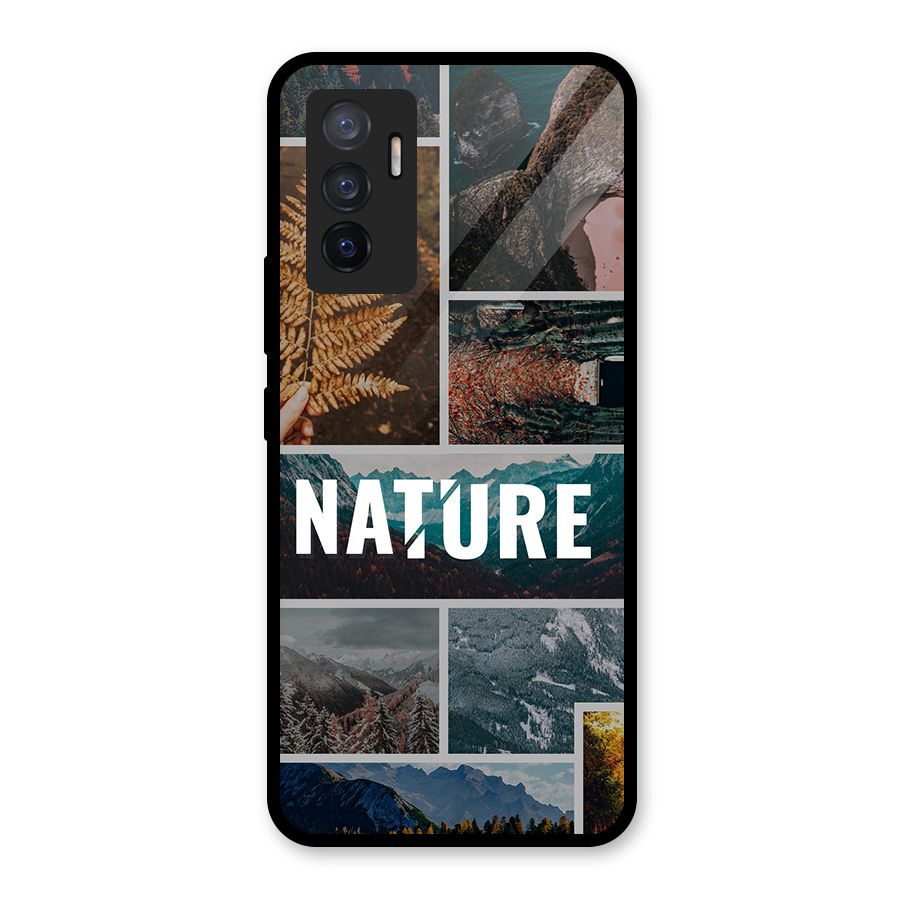 Nature Travel Glass Back Case for Vivo V23e
