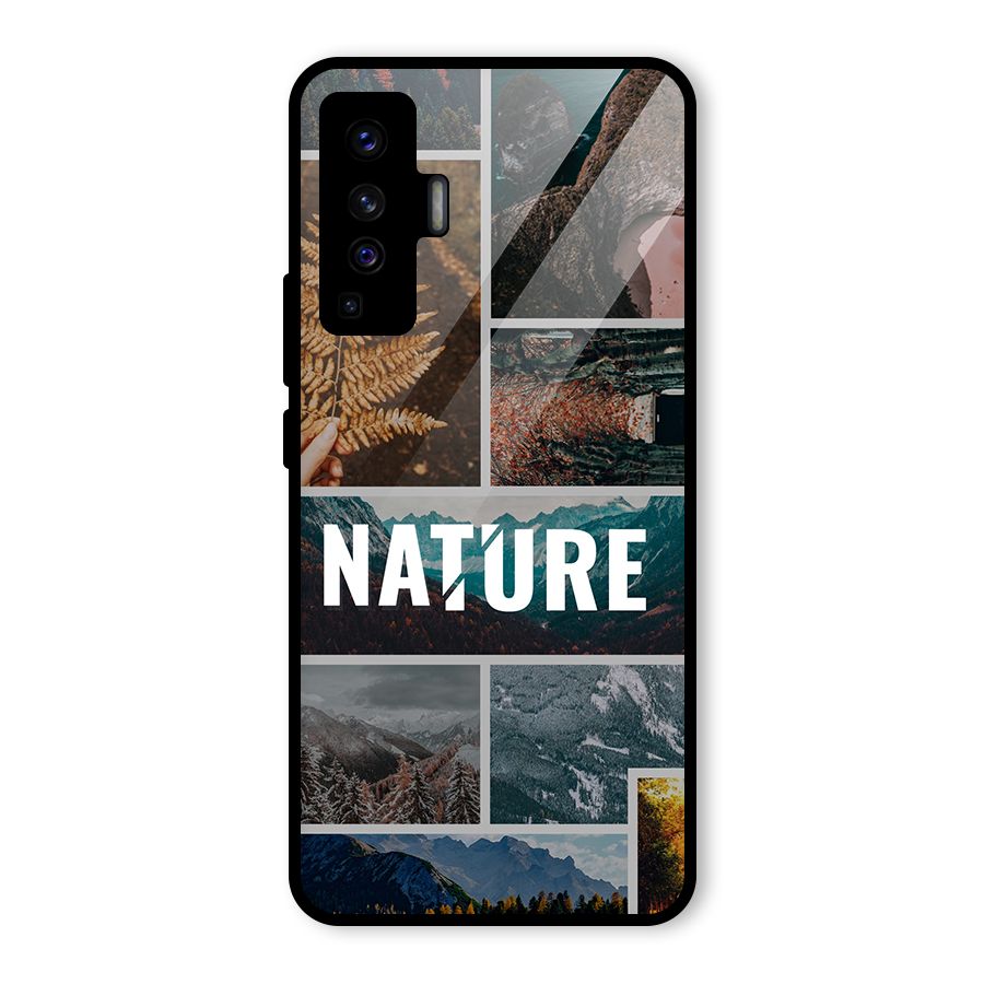 Nature Travel Glass Back Case for Vivo X50