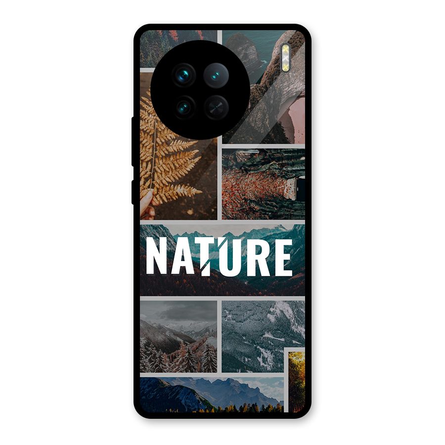 Nature Travel Glass Back Case for Vivo X90