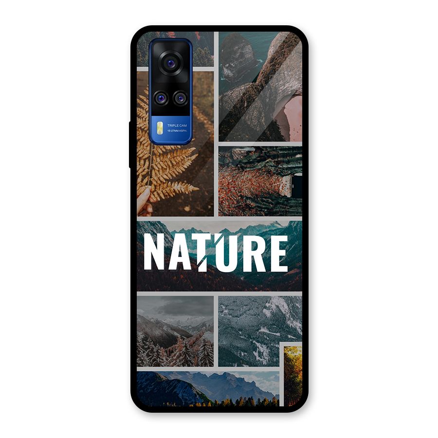 Nature Travel Glass Back Case for Vivo Y31