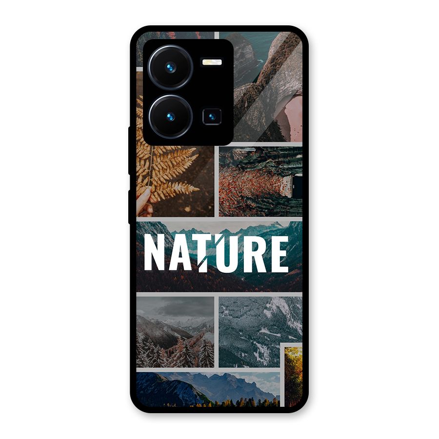 Nature Travel Glass Back Case for Vivo Y35