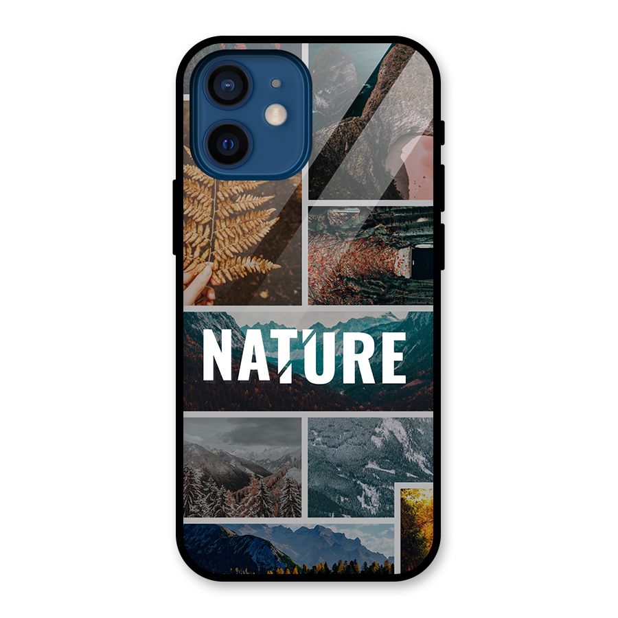 Nature Travel Glass Back Case for iPhone 12 Mini