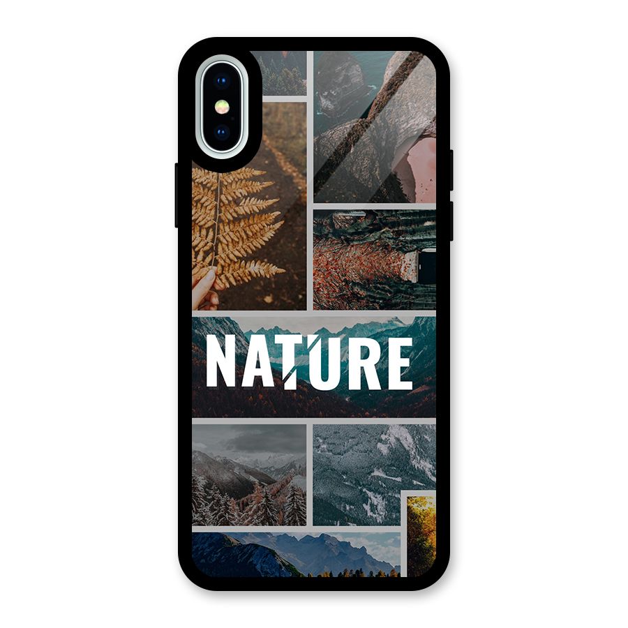 Nature Travel Glass Back Case for iPhone XS