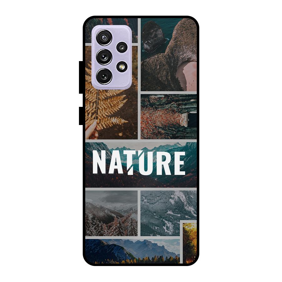 Nature Travel Metal Back Case for Galaxy A72