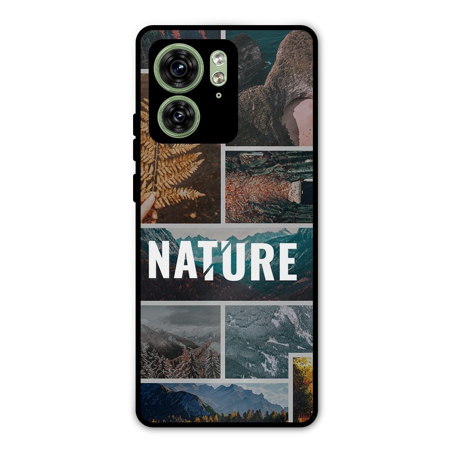 Nature Travel Metal Back Case for Motorola Edge 40 5G