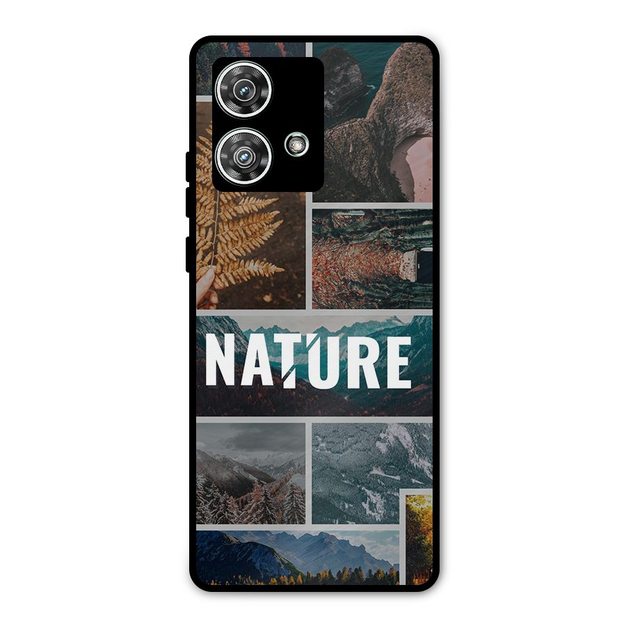 Nature Travel Metal Back Case for Motorola Edge 40 Neo