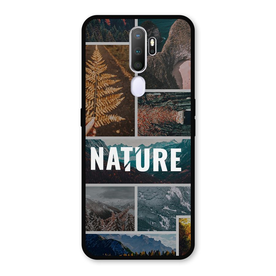 Nature Travel Metal Back Case for Oppo A5 (2020)