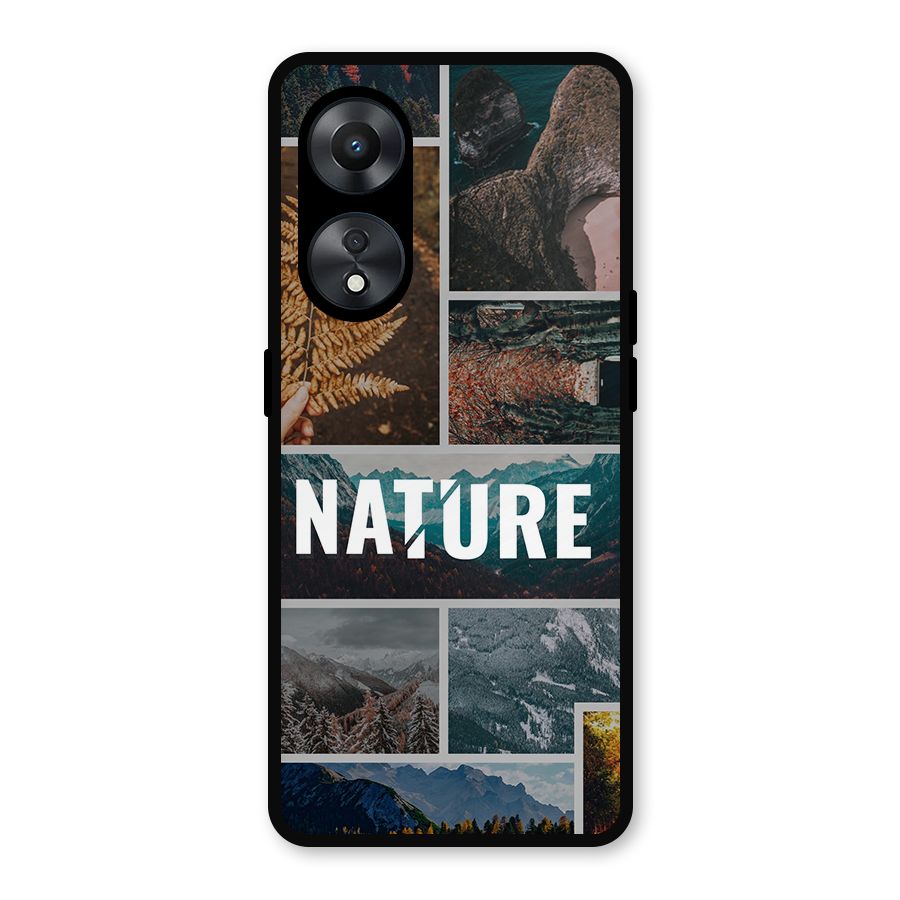 Nature Travel Metal Back Case for Oppo A78