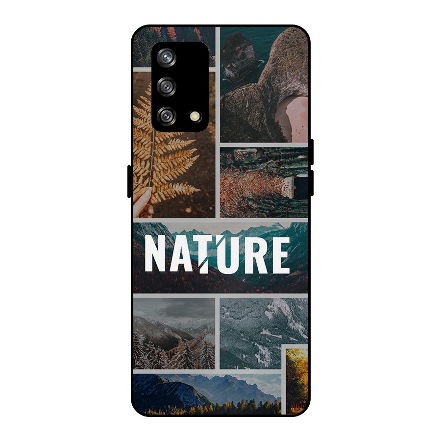 Nature Travel Metal Back Case for Oppo F19