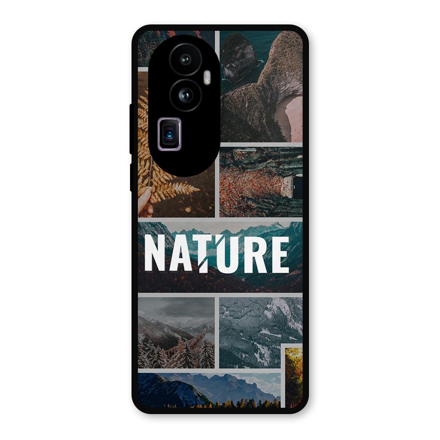 Nature Travel Metal Back Case for Oppo Reno10 Pro Plus