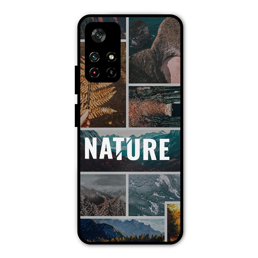 Nature Travel Metal Back Case for Poco M4 Pro 5G