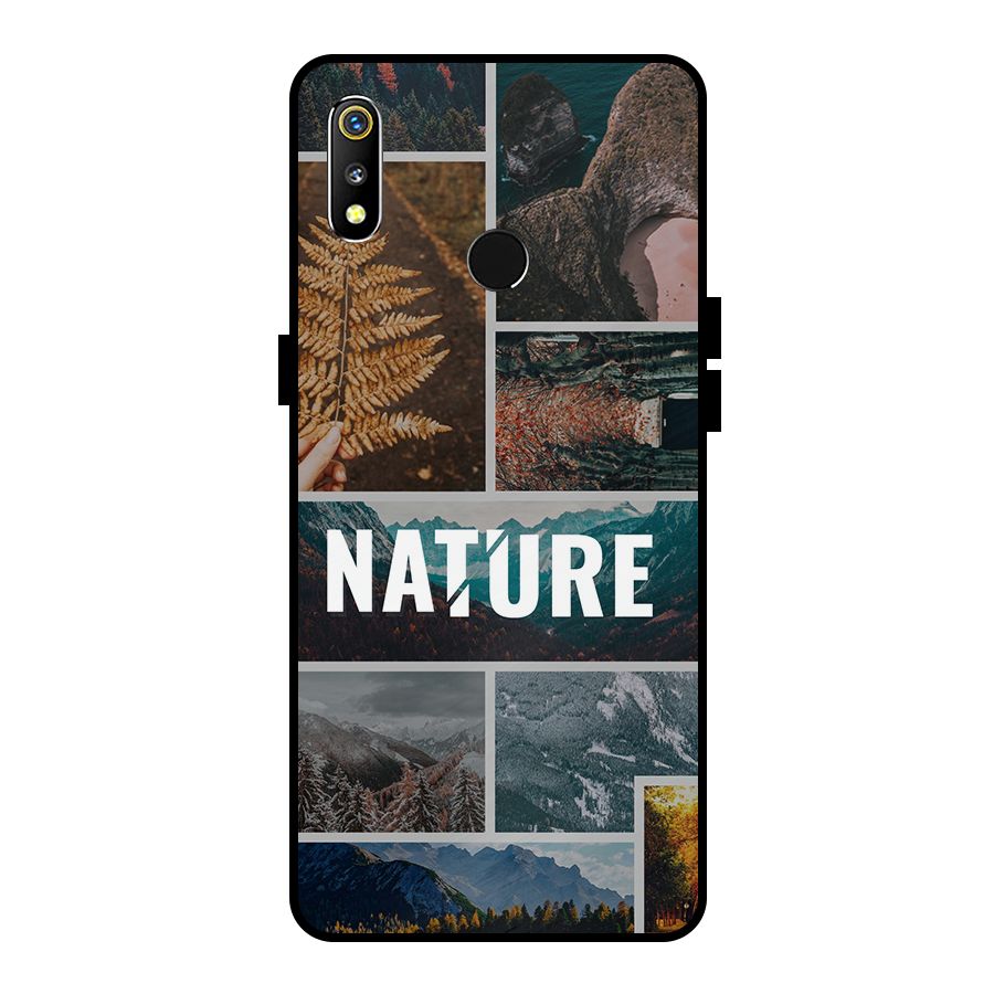 Nature Travel Metal Back Case for Realme 3i