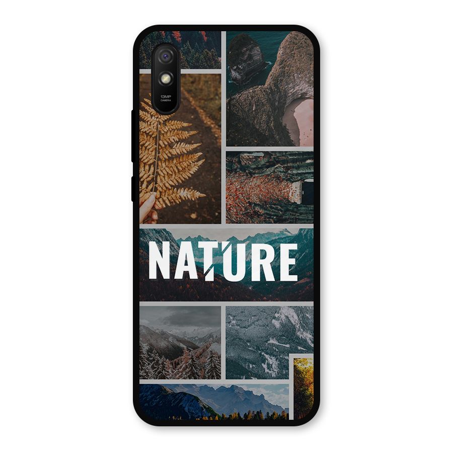 Nature Travel Metal Back Case for Redmi 9i