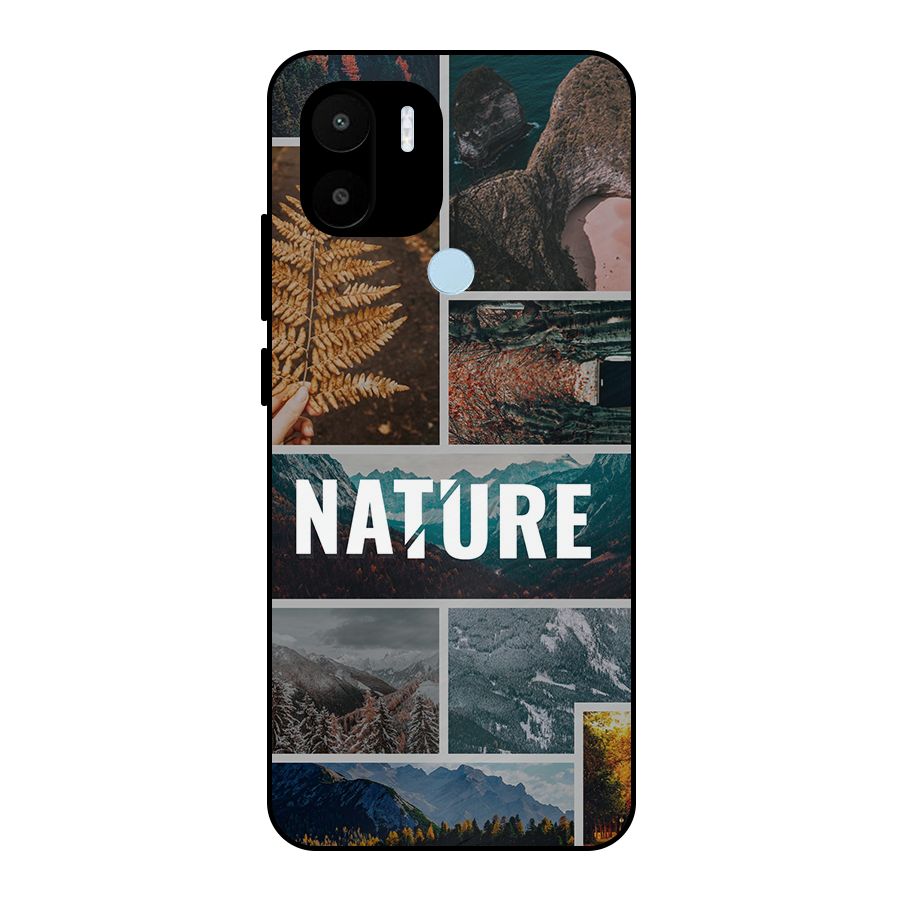 Nature Travel Metal Back Case for Redmi A1 Plus
