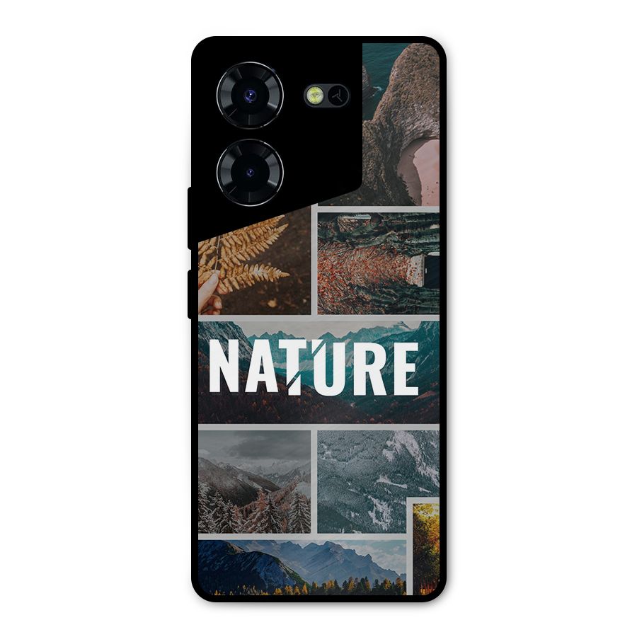 Nature Travel Metal Back Case for Tecno Pova 5 Pro 5G