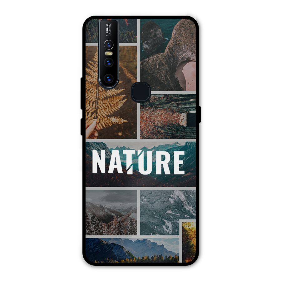 Nature Travel Metal Back Case for Vivo V15