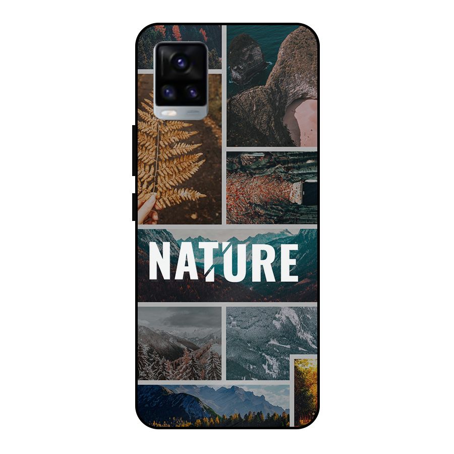 Nature Travel Metal Back Case for Vivo V20