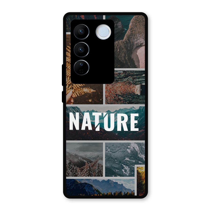 Nature Travel Metal Back Case for Vivo V27