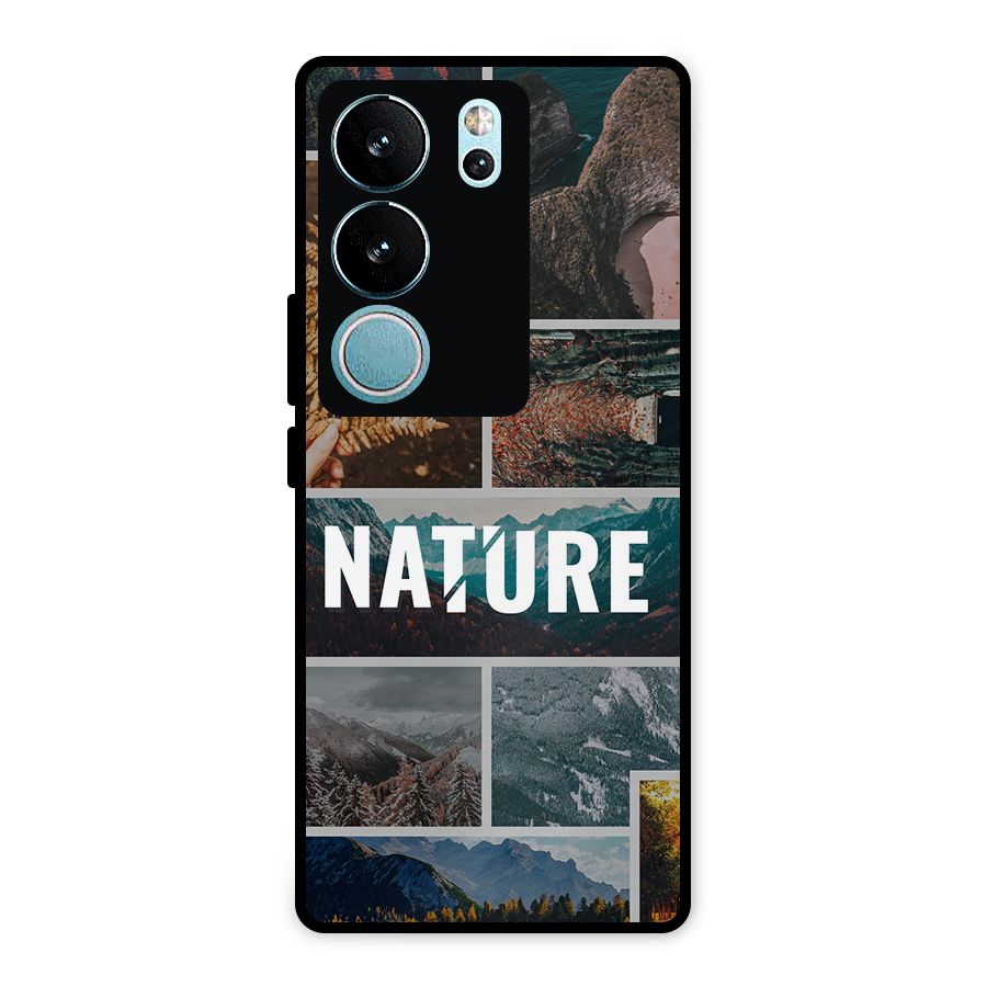 Nature Travel Metal Back Case for Vivo V29