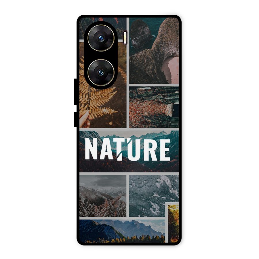 Nature Travel Metal Back Case for Vivo V29e