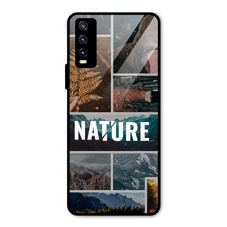 Nature Travel Metal Back Case for Vivo Y20