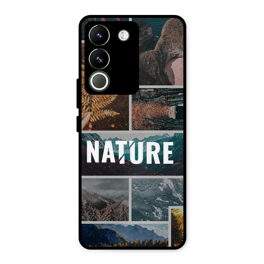 Nature Travel Metal Back Case for Vivo Y200
