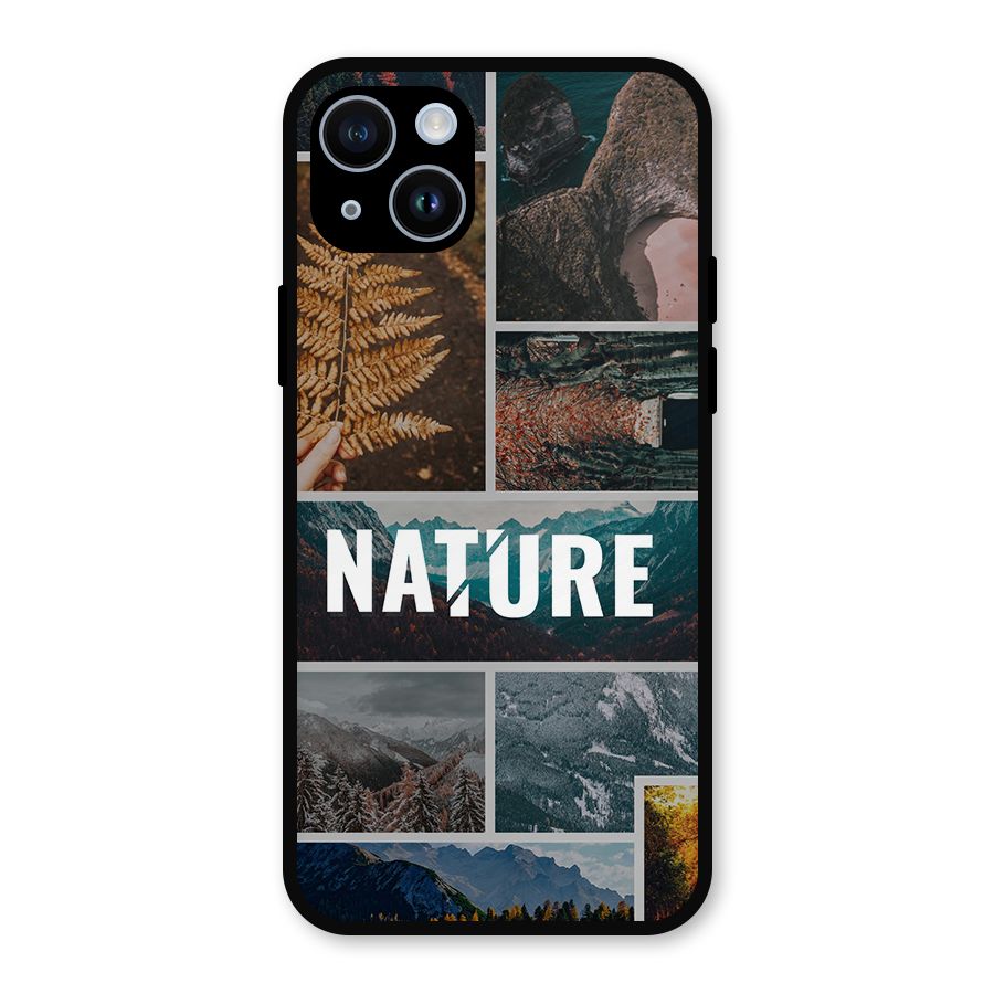 Nature Travel Metal Back Case for iPhone 14