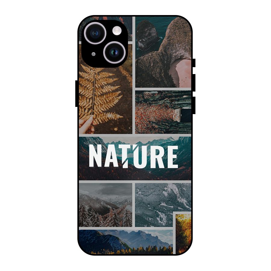Nature Travel Metal Back Case for iPhone 14 Plus