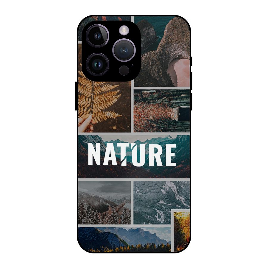 Nature Travel Metal Back Case for iPhone 14 Pro Max