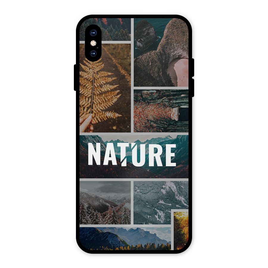 Nature Travel Metal Back Case for iPhone XS Max